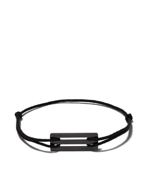 Le Gramme ceramic cord bracelet