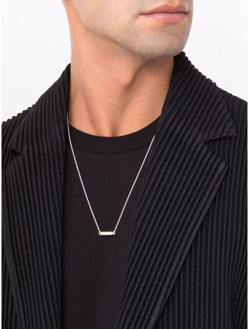 Le Gramme capsule pendant chain necklace