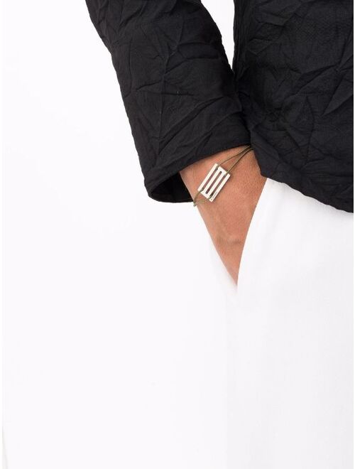 Le Gramme punched cord bracelet