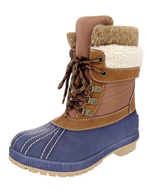 LONDON FOG Womens Mitten Cold Weather Duck Boot for Snow