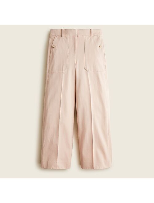 J.Crew Wide-leg pant in bi-stretch cotton