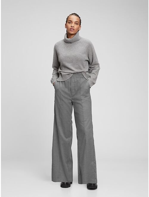 GAP High Rise Recycled Pleated Wide-Leg Pants