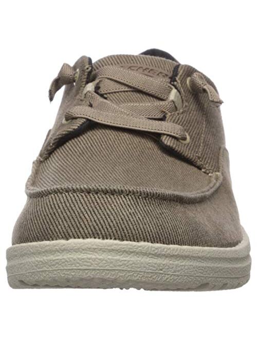 Skechers Men's volgo Slip on Melson Canvas Slip-On Moccasin Shoe