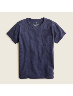 Kids' garment-dyed pocket T-shirt