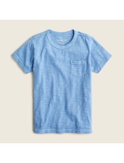 Kids' garment-dyed pocket T-shirt