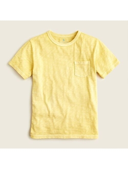 Kids' garment-dyed pocket T-shirt