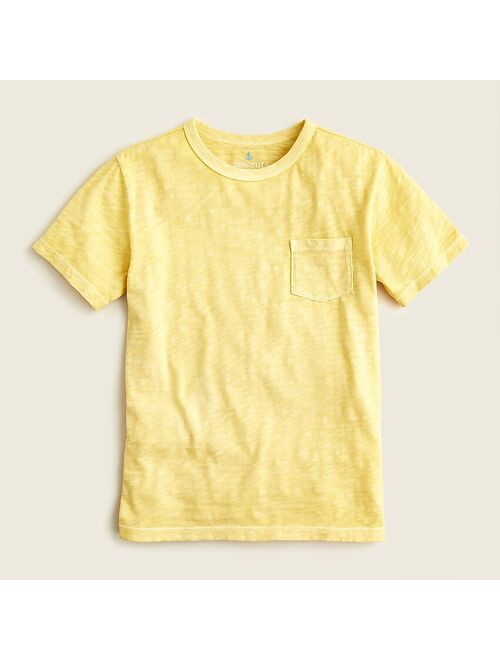 J.Crew Kids' garment-dyed pocket T-shirt