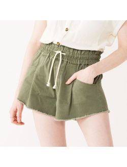 Juniors' SO® Pull-On Cutoff Shorts