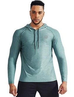 Neleus Men's Dry Fit Athletic Workout Running Shirts Long Sleeve