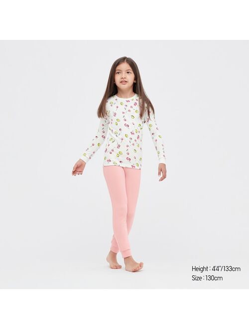 UNIQLO GIRLS ULTRA STRETCH SWEAT LONG-SLEEVE SET