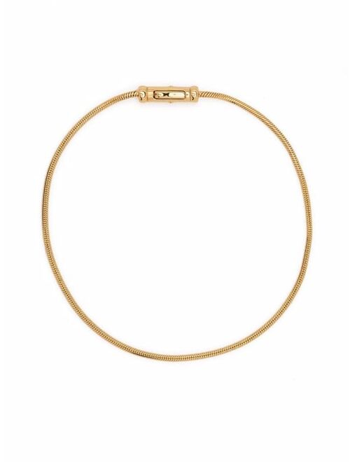 Tom Wood Boa gold-plated sterling silver bracelet