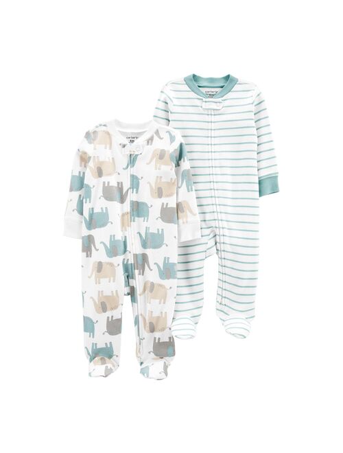 Baby Carter's 2-Pack Zip-Up Cotton Sleep & Plays