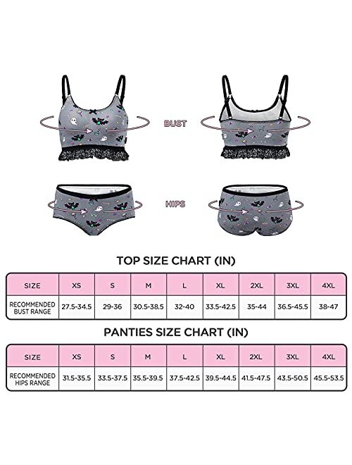 Littleforbig Lacy Trim Women Nightwear Strap Sleepwear Cami Top Shorts Lingerie bralette loungewear Set - Sugar Bat