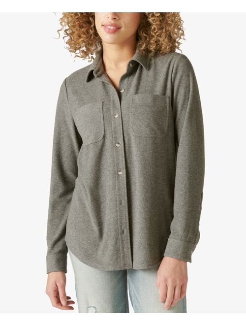 Lucky Brand Cotton Boyfriend Shirt