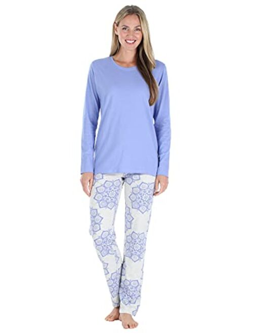 Frankie & Johnny Women's Loungewear T-Shirt and Bottoms Pajama Set