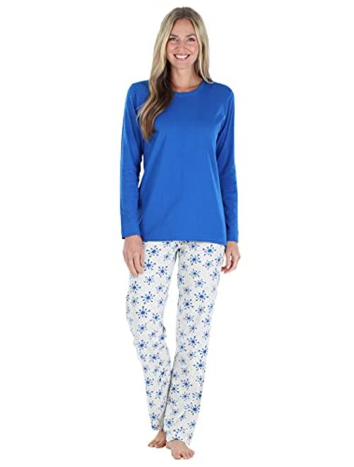 Frankie & Johnny Women's Loungewear T-Shirt and Bottoms Pajama Set