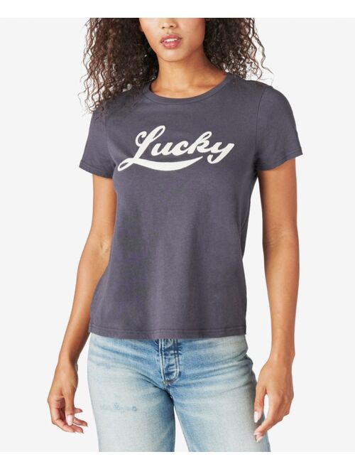 Lucky Brand Embroidered Classic Logo T-Shirt