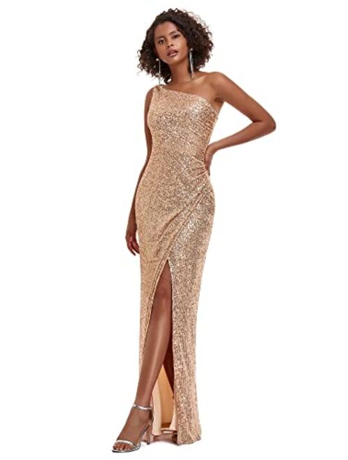 Ever-Pretty Women's Gliter Side Slit Sleeveless Sequin Evening Formal Party Dress 0116