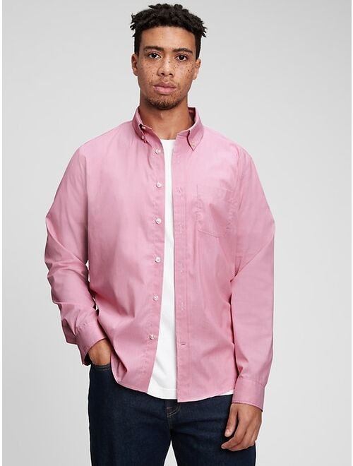 GAP Eco CoolMax™ Poplin Shirt in Untucked Fit