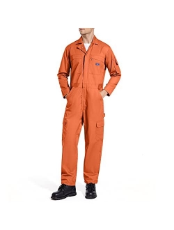 Men's Long Sleeve Coverall Big-Tall Work Jumpsuit Construction Pants