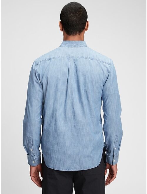 GAP Chambray Long Sleeve Shirt