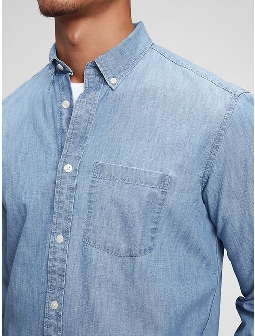 GAP Chambray Long Sleeve Shirt