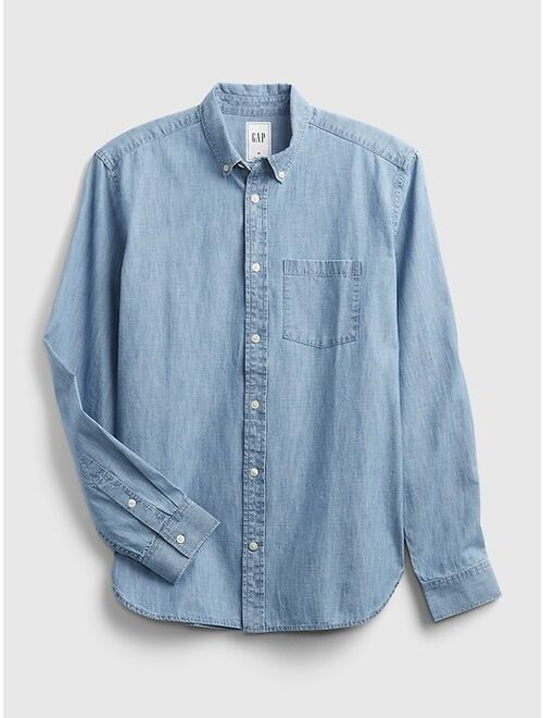 GAP Chambray Long Sleeve Shirt