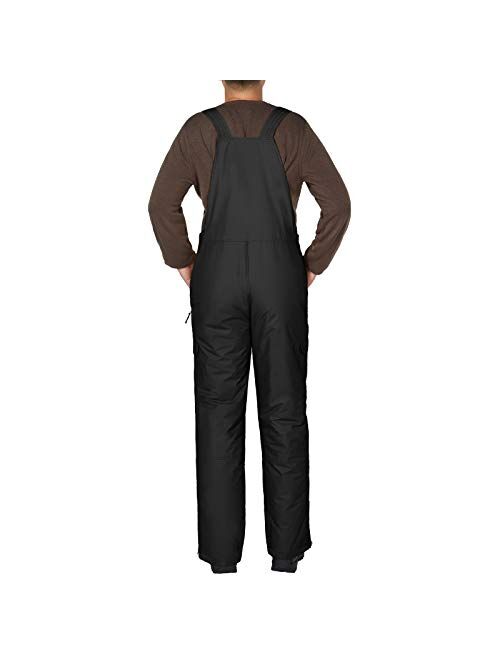 HISEA Men's Snow Bib Overalls 3M Thinsulate Ski Pants Waterproof Insulated Snowboard Overalls