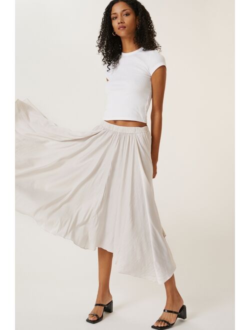 Anthropologie Sleek A-Line Midi Skirt