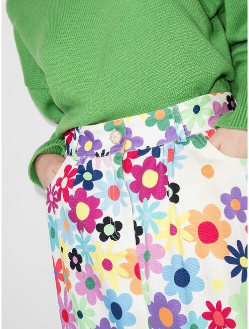 Mira Mikati floral A-line skirt