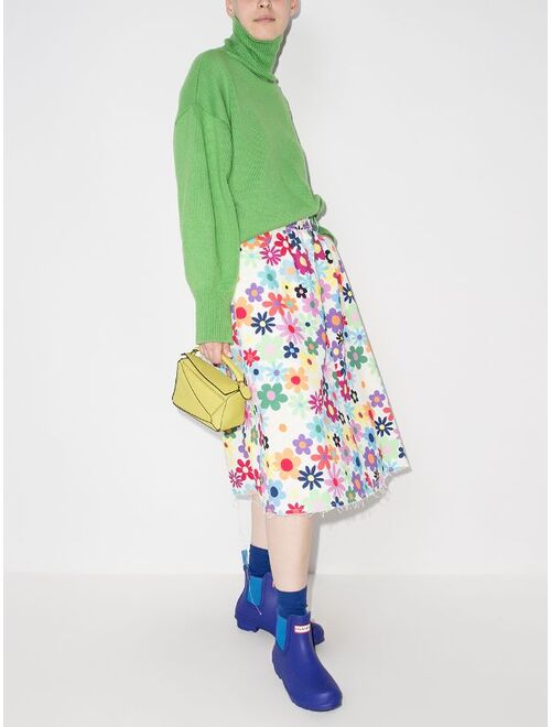 Mira Mikati floral A-line skirt