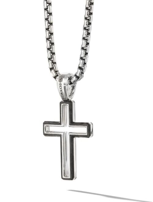 David Yurman Forged Carbon cross pendant