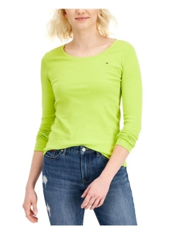 Scoop-Neck Long-Sleeve Top