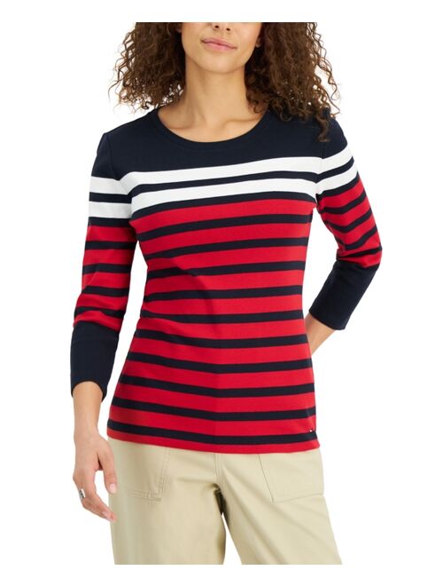 Tommy Hilfiger Striped Cotton T-Shirt