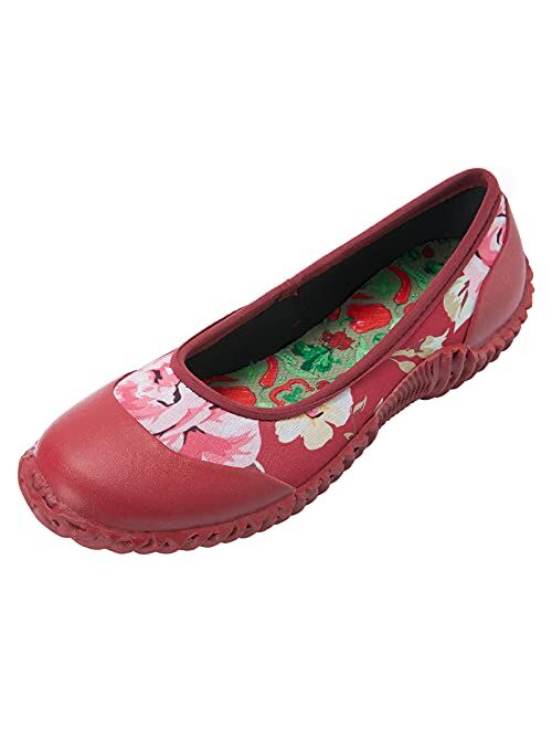 HISEA Flats Shoes for Women Round Toe Comfortable Slip On Walking Shoes