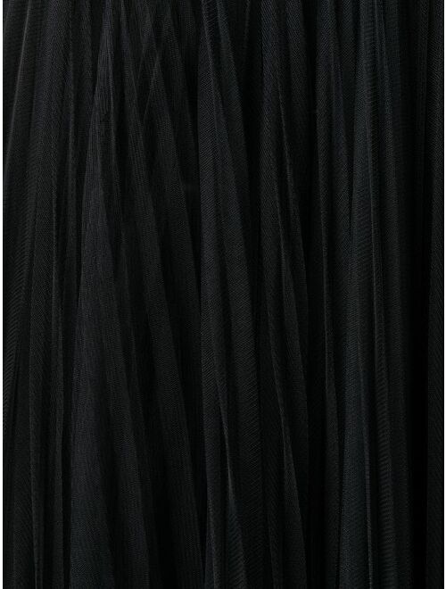 Dolce & Gabbana ruched tulle midi skirt