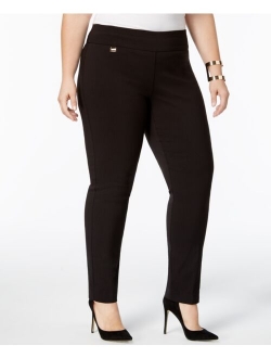 Plus Size Tummy-Control Pull-On Skinny Pants, Created for Macy's