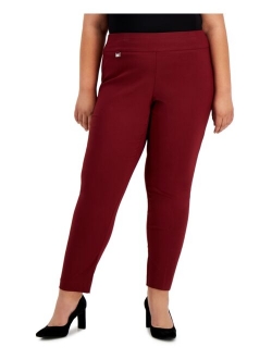 Plus Size Tummy-Control Pull-On Skinny Pants, Created for Macy's