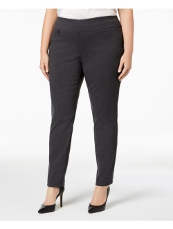 Plus Size Tummy-Control Pull-On Skinny Pants, Created for Macy's