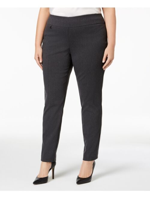 Alfani Plus Size Tummy-Control Pull-On Skinny Pants, Created for Macy's