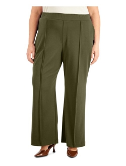 Plus Size Pull-on Straight Pants, Created for Macy's