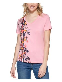 Floral Stripe T-Shirt