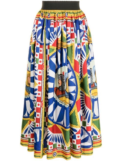 Dolce & Gabbana geometric-print skirt