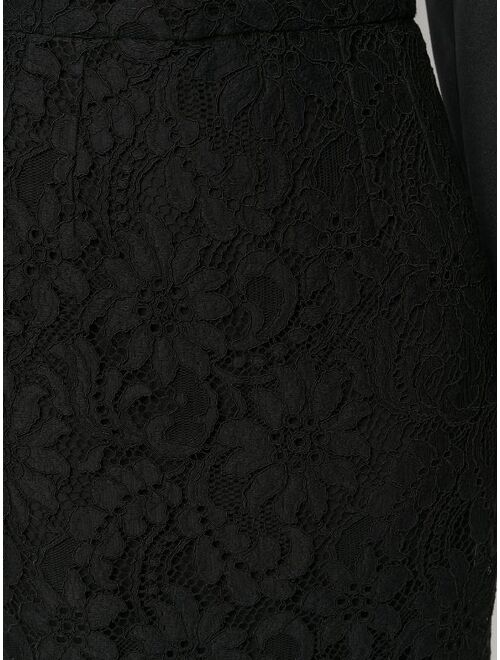 Dolce & Gabbana high-waisted lace pencil skirt