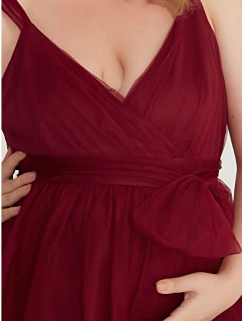 Ever-Pretty Women Plus Size V Neck A Line Maternity Party Dresses for Baby Shower 20794-PZ