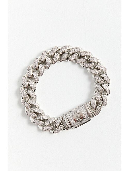 Urban outfitters King Ice 15MM Miami Cuban Link Bracelet