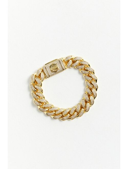 Urban outfitters King Ice 15MM Miami Cuban Link Bracelet