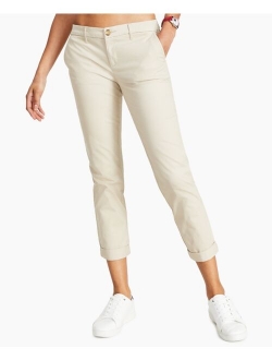 TH Flex Cuffed Chino Straight-Leg Pants, Created for Macy's