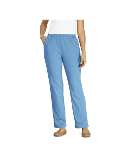 Petite Lands' End Sport Knit High Waist Pants