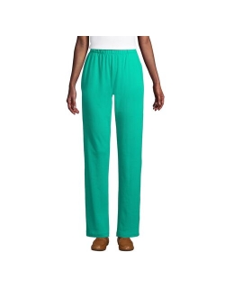 Petite Lands' End Sport Knit High Waist Pants